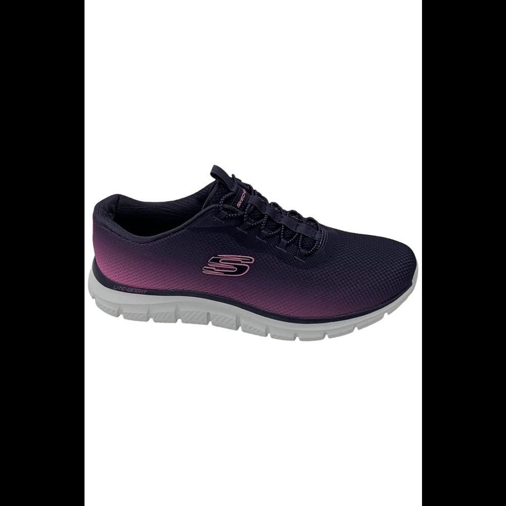 Skechers Track Ombre Vegan Washable Bungee Navy/Hot Pink - Wide